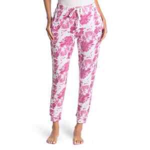 KIKIT Women's Hacci Drawstring Jogger In Mauve Tonal Tie Dye Size L